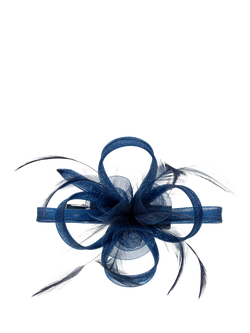 Jon Richard Small Clip Fascinator, Navy, Navy