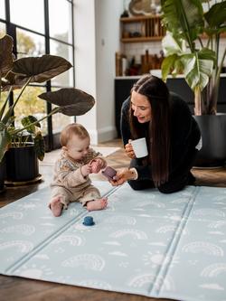 FOLDiMATS Rainbow Confetti Reversible Playmat - view 2, Blue Neutral