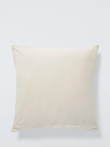 John Lewis Cotton Velvet Pillowsham - view 2, Putty