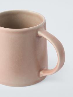 John Lewis Potters Stoneware Mug, 380ml - view 2, Pink