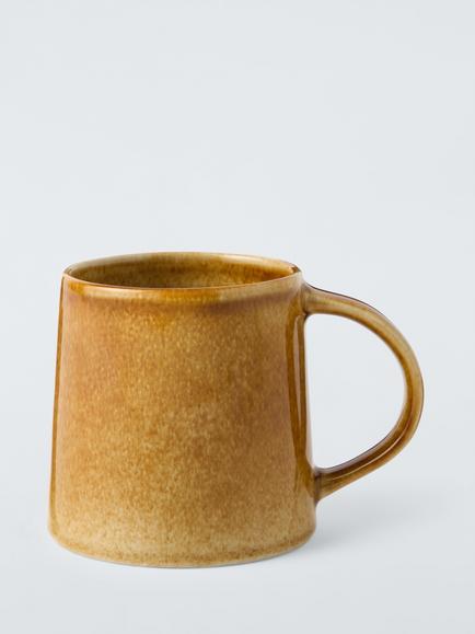 John Lewis The Colour Edit Stoneware Mug, 420ml, Orange