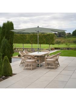 Pacific Riva Centre Pole Rectangular Parasol & Base with Cover, 3 x 2m - view 2, Olive Green