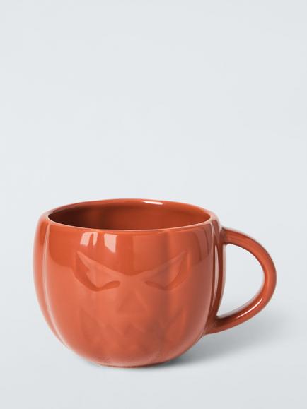 John Lewis Pumpkin Reactive Glaze Mug, 360ml, Orange, Orange