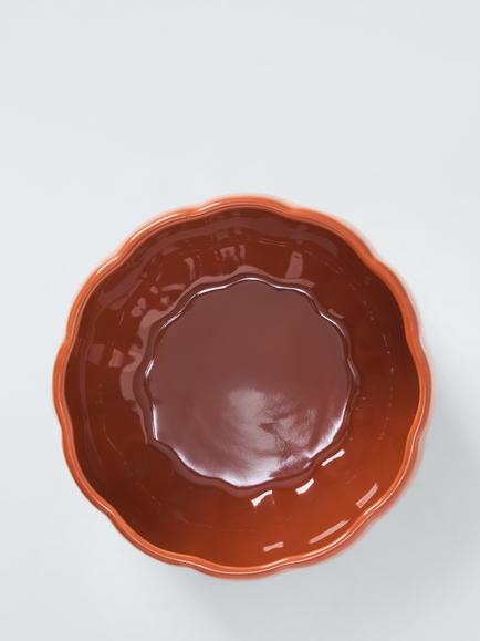 John Lewis Pumpkin Stoneware Treat Bowl, 17cm, Orange - view 2, Orange