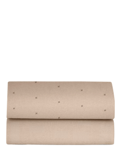 Snüz Crib Fitted Sheet, Pack of 2, Mocha Cross, Mocha Cross
