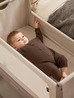 Snüz Crib Fitted Sheet, Pack of 2, Mocha Cross - view 2, Mocha Cross