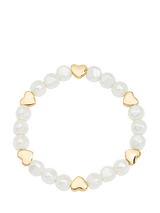 A Little 'Heart Of Gold' Bracelet in Silver Plating