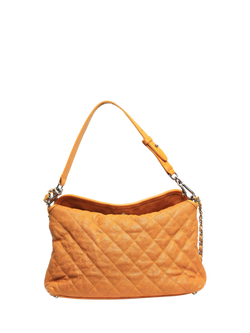 Pre-loved CHANEL 2011 Coco Mark Caviar Quilted Shoulder Bag, Orange - view 2, Orange