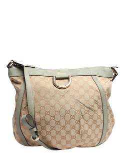 Pre-loved GUCCI GG Canvas Abbey Shoulder Bag, Brown, Brown