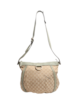 Pre-loved GUCCI GG Canvas Abbey Shoulder Bag, Brown - view 2, Brown