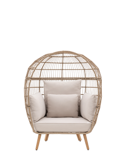 Gallery Direct Avena Wicker Garden Egg Chair, Natural, Natural