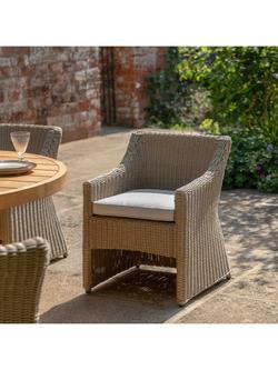 Gallery Direct Chatsworth Rattan Garden Dining Chair, Set of 2, Natural - view 2, Natural