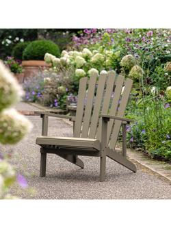 Gallery Direct Siena Acacia Wood Garden Lounge Chair, Grey - view 2, Grey