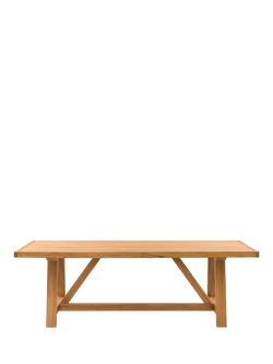 Gallery Direct Chatsworth Teak Wood Rectangular Garden Dining Table, 100cm, Natural, Natural