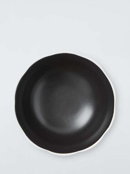 John Lewis Fleur Fine China Cereal Bowl, 15.2cm, Black - view 2, Black