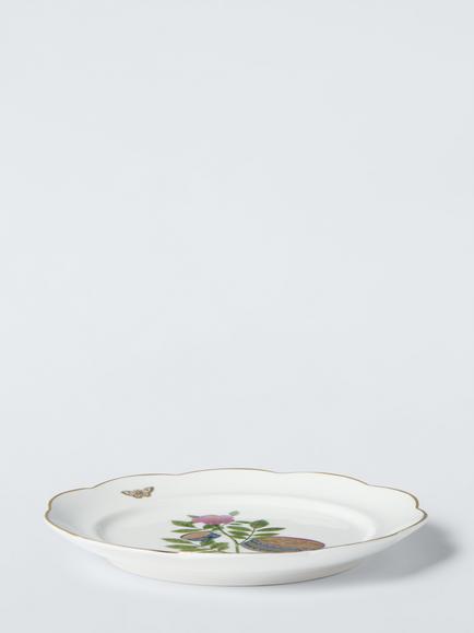 John Lewis 12 Days of Christmas 12 Drummers Drumming Fine China Side Plate, 19.6cm, White/Green - view 2, Multi