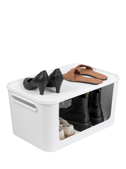 SmartStore Module Storage Box with Lid, 55L, White - view 2, White
