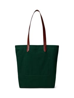 Ralph Lauren US Open Shopper Tote Bag, Green - view 2, Moss Agate