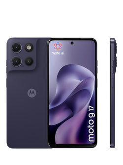 Motorola G17 Smartphone, Android, 4GB RAM, 6.72”, 5G, SIM Free, 128GB, Evening Blue, Evening Blue