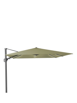 Pacific Premium Challenger T2 Square Free-Arm Tilt Parasol & Base with Cover, 3m - view 2, Lush Green