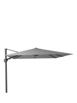 Pacific Premium Challenger T2 Square Free-Arm Tilt Parasol & Base with Cover, 3m - view 2, Manhattan Grey