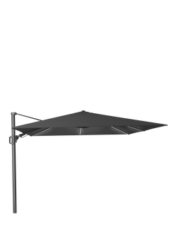 Pacific Premium Glow Challenger T2 Square LED Light Parasol with Cover, 3m - view 2, Anthracite Grey