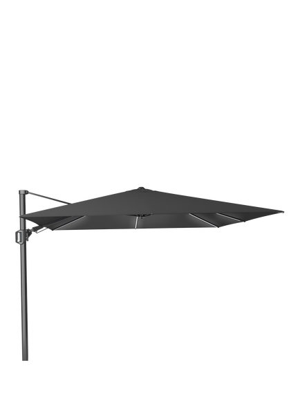 Pacific Premium Glow Challenger T2 Square LED Light Parasol with Cover, 3m - view 2, Anthracite Grey