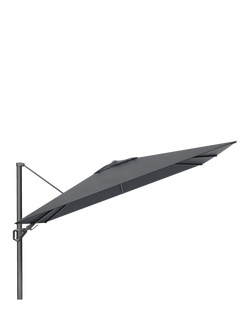 Pacific Premium Nexus T2 Free-Arm Tilt Parasol & Base with Cover, 3m, Faded Black