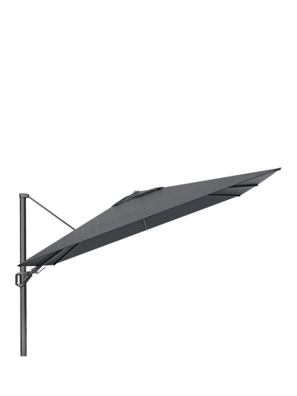 Pacific Premium Nexus T2 Free-Arm Tilt Parasol & Base with Cover, 3m, Faded Black