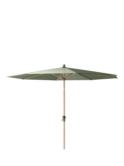Pacific Riva Centre Pole Round Parasol & Base with Cover, 3m, Olive Green