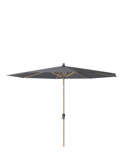 Pacific Riva Centre Pole Round Parasol & Base with Cover, 3m, Anthracite Grey