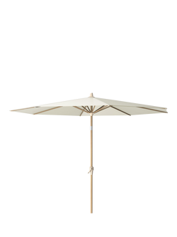 Pacific Riva Centre Pole Round Parasol & Base with Cover, 3m, Champagne