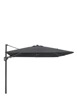 Pacific Voyager T2 Cantilever Tilt Square Parasol & Base with Cover, 2.7m, Anthracite Grey