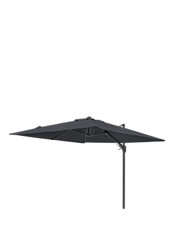 Pacific Voyager T2 Cantilever Tilt Square Parasol & Base with Cover, 2.7m - view 2, Anthracite Grey
