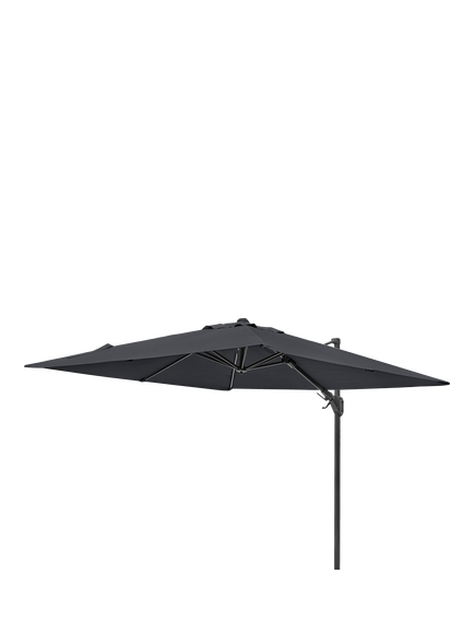 Pacific Voyager T2 Cantilever Tilt Square Parasol & Base with Cover, 2.7m - view 2, Anthracite Grey