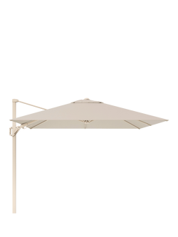 Pacific Voyager T2 Cantilever Tilt Square Parasol & Base with Cover, 2.7m, Champagne