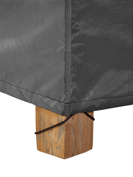 Pacific Rectangular Large Garden Furniture Set Platinum Aerocover, 305 x 190 x 85cm - view 2, Grey