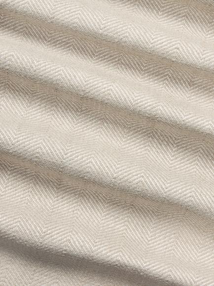 John Lewis Easy Clean Herringebone Wool Fabric, Price Band E, Marshmallow - view 2, Marshmallow