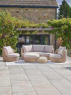 Pacific Kampala Wicker 6-Seater Corner Garden Lounge Set, Natural - view 2, Natural