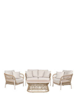 Pacific Martic 4-Seater Garden Lounging Set, Natural, Natural