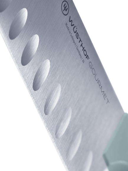 WÜSTHOF Gourmet Santoku Knife, 17cm, Quiet Blue - view 2, Quiet Blue