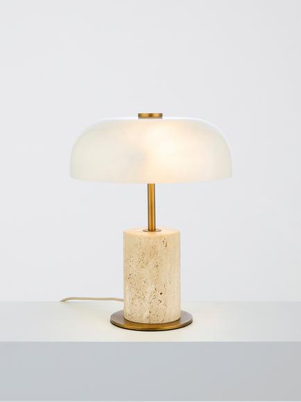 John Lewis Porcini Marble Mini Table Lamp, Off White, Off White