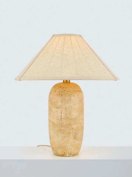 John Lewis Rune Concrete Table Lamp, Sandstone Effect, Sandstone Effect