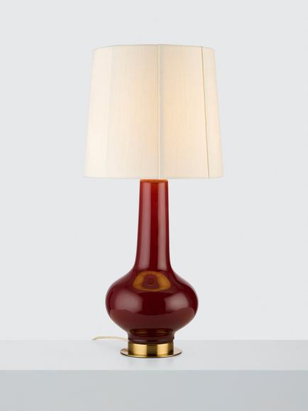 John Lewis Penrose Ceramic Table Lamp, Burnt Umber
