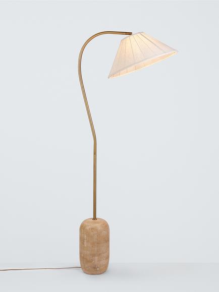 John Lewis Rune Floor Lamp, Sandstone Effect, Sandstone Effect