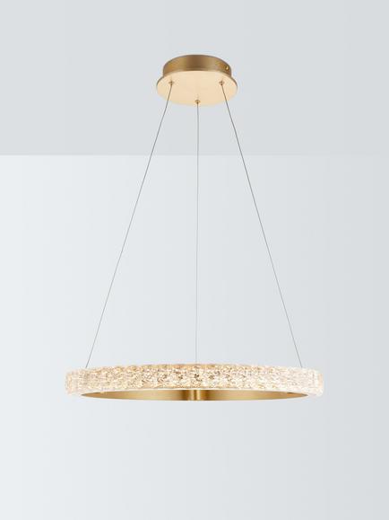 John Lewis Axion Metal Pendant Ceiling Light, Gold Effect, Gold Effect