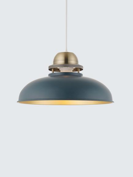 John Lewis Baldwin Easy Fit Pendant Ceiling Shade, Loch Blue, Loch Blue