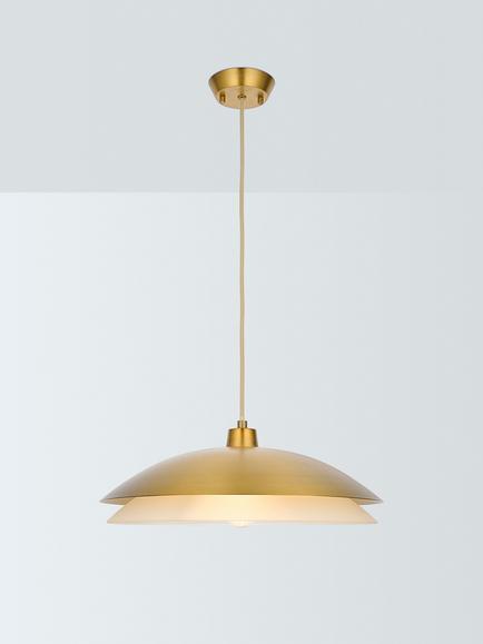 John Lewis Kiro Pendant Ceiling Light, Antique Brass, Antique Brass