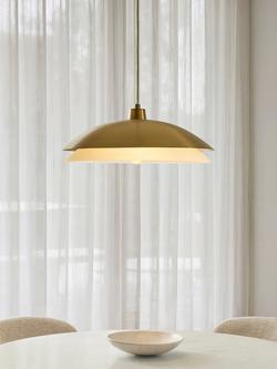 John Lewis Kiro Pendant Ceiling Light, Antique Brass - view 2, Antique Brass
