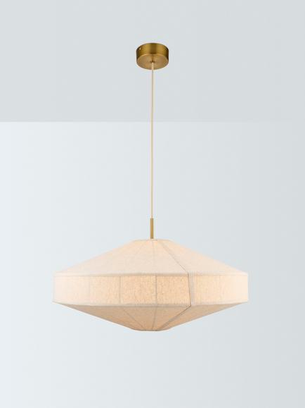 John Lewis Rune Pendant Ceiling Light, Sandstone, Sandstone